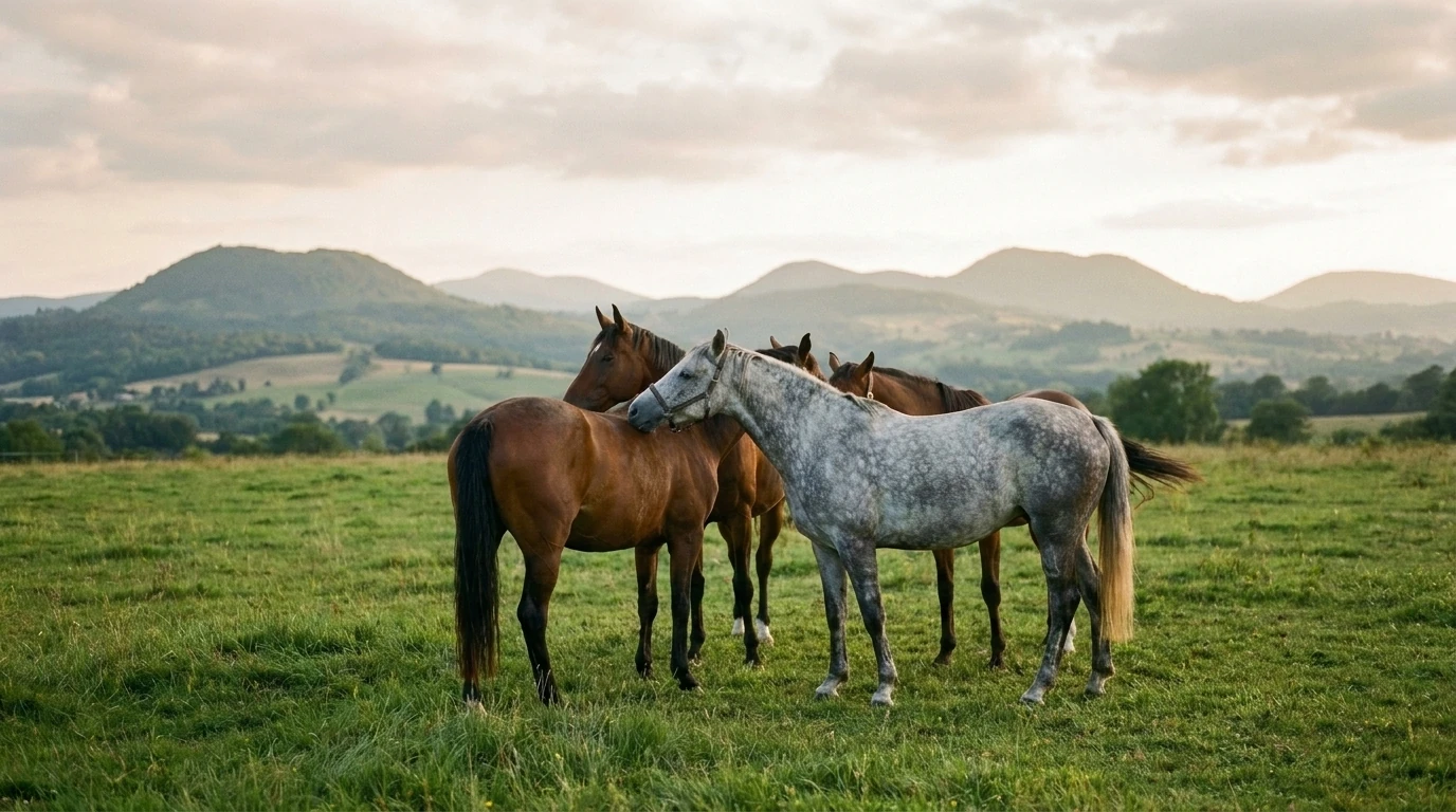 Les chevaux du La voix du cheval en liberté, Haute-Loire